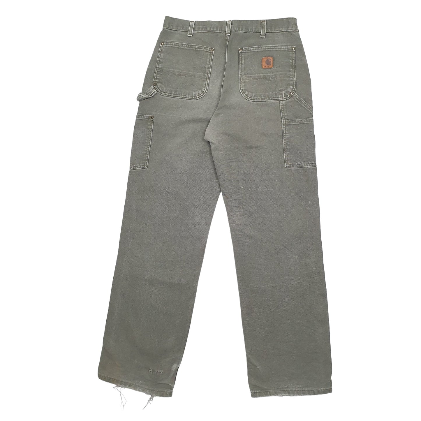 Mens Khaki Carhartt B136 Carpenter Trousers