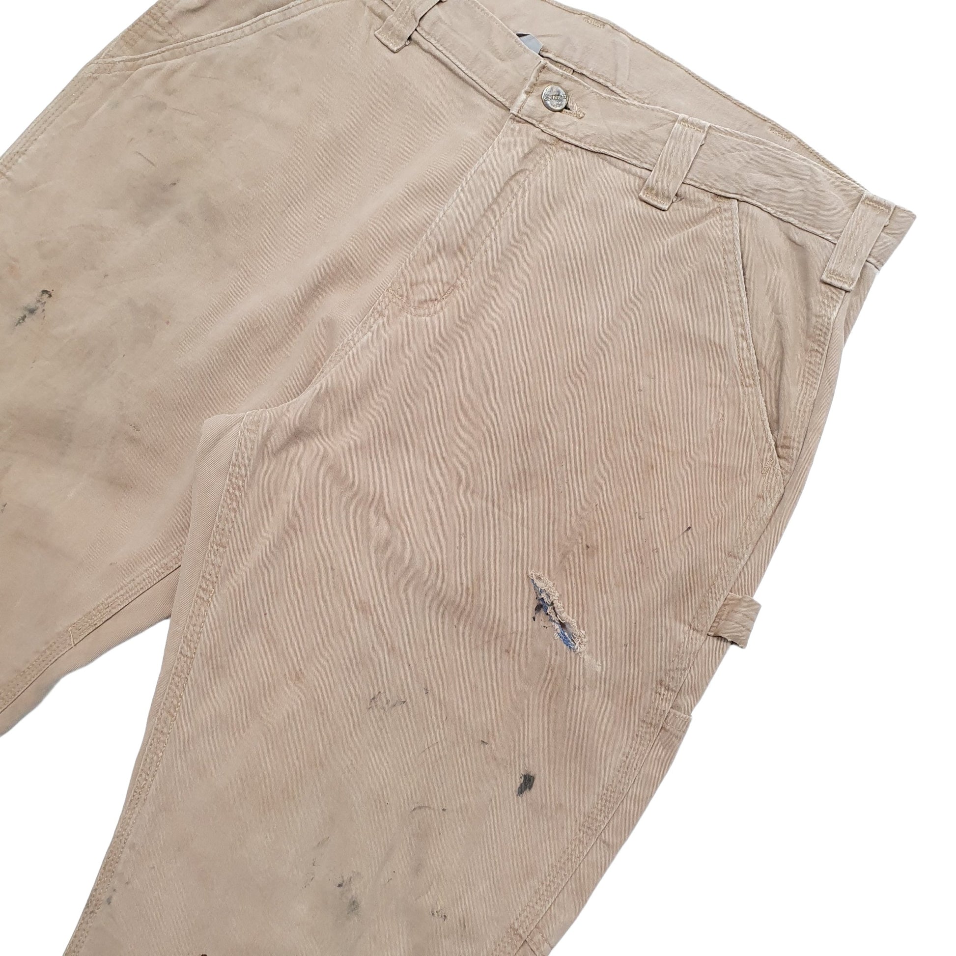 Mens Tan Carhartt  Carpenter Trousers