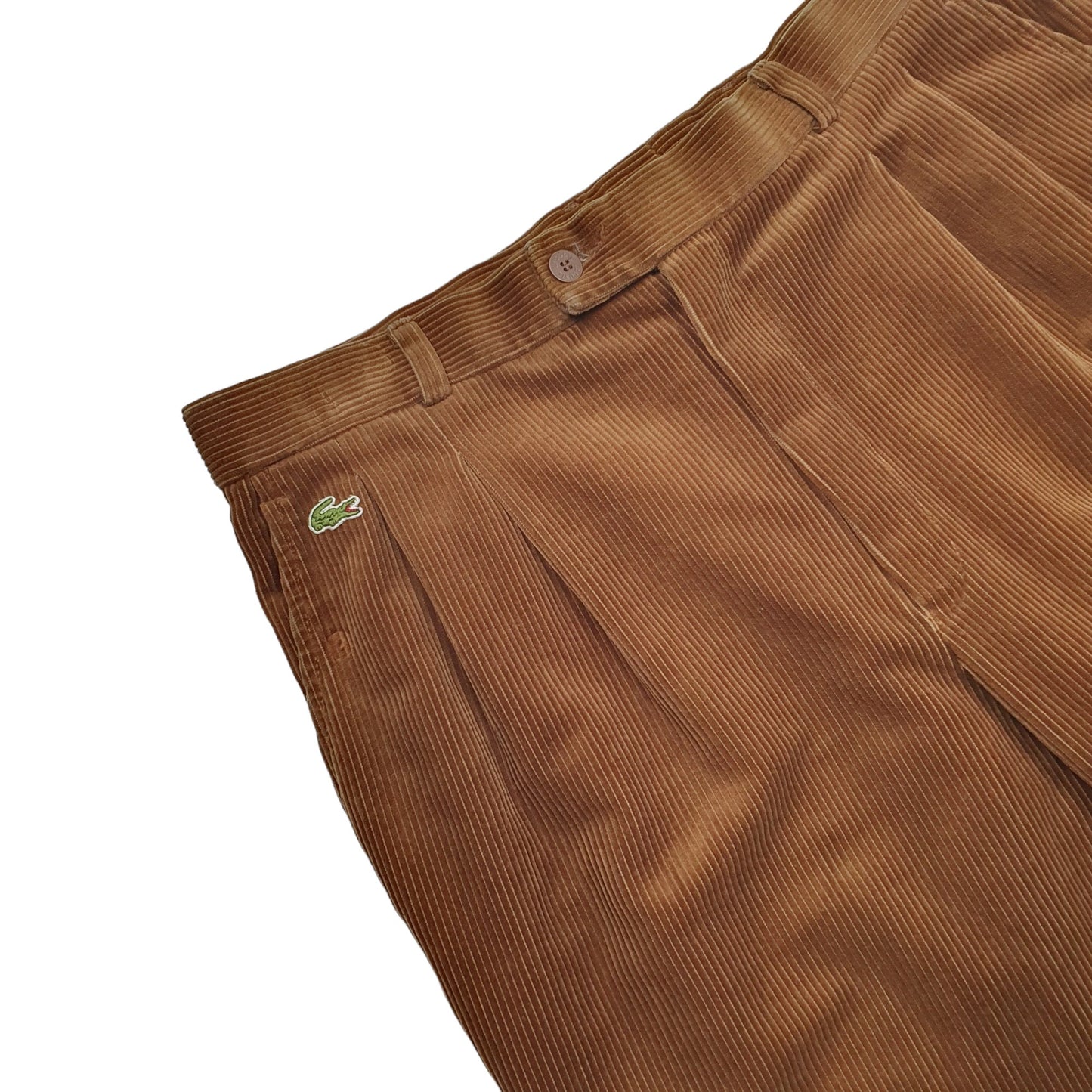 Mens Brown Lacoste  Corduroy Trousers