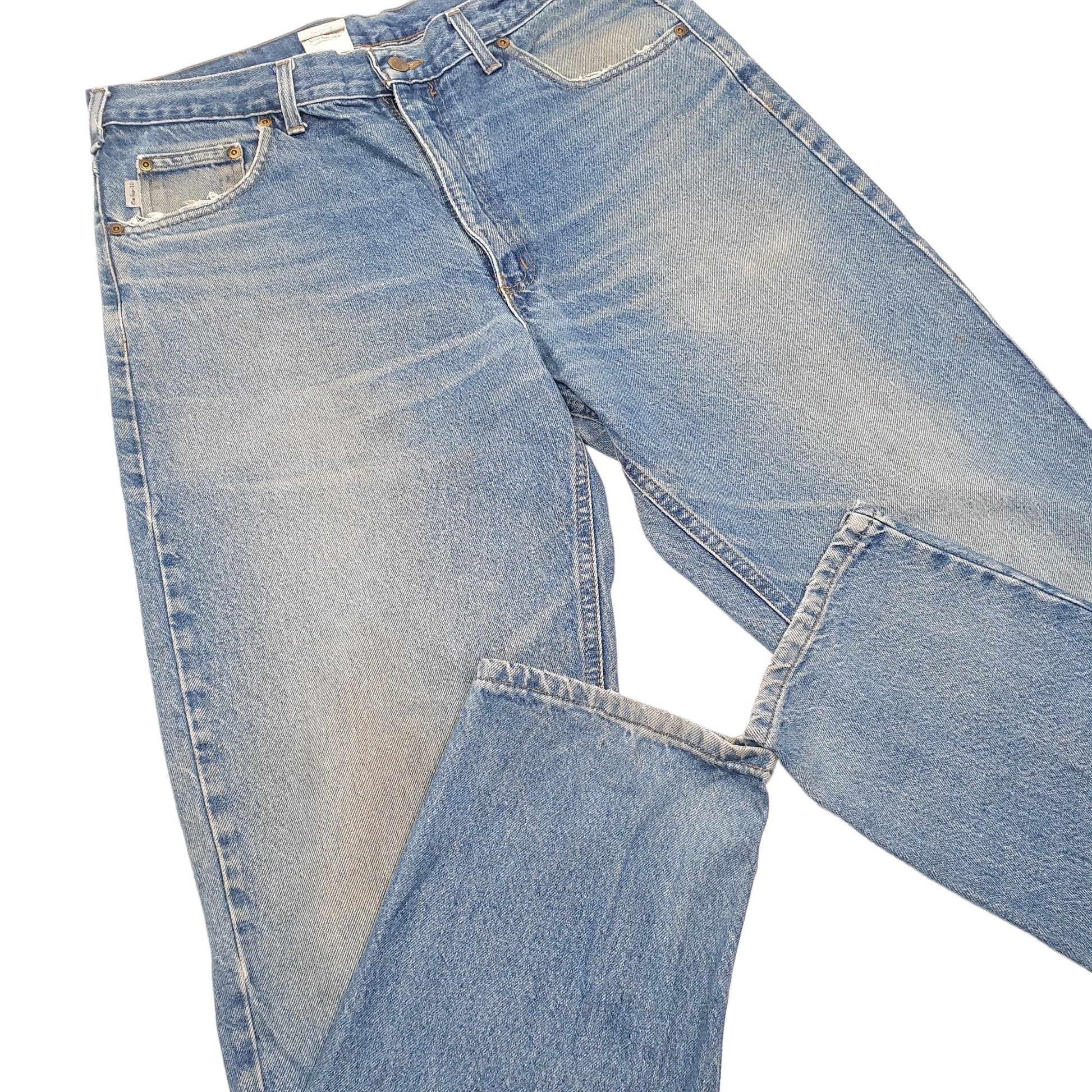 Mens Blue Carhartt Relaxed B17 JeansW36 L32