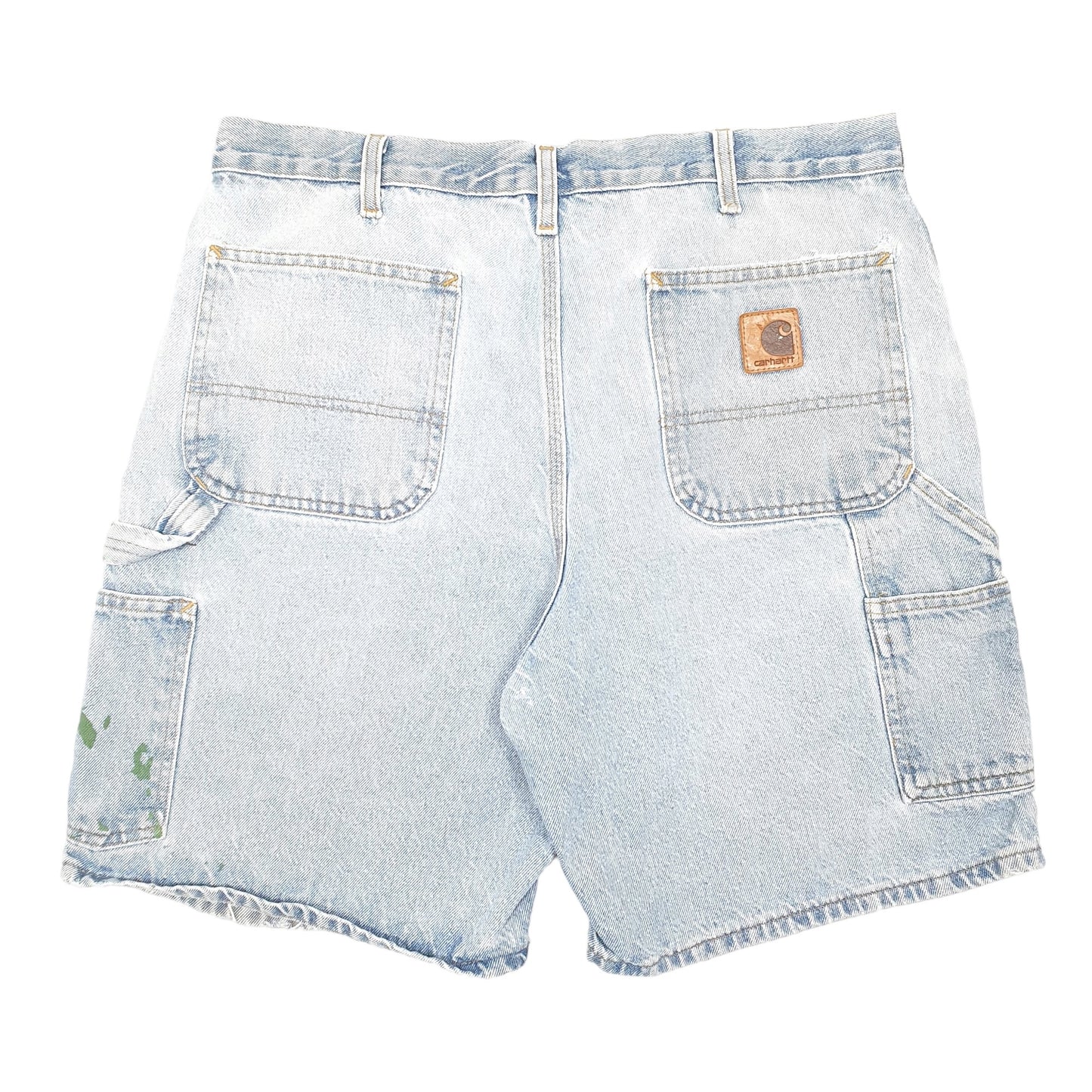 Mens Blue Carhartt Carpenter Denim Shorts