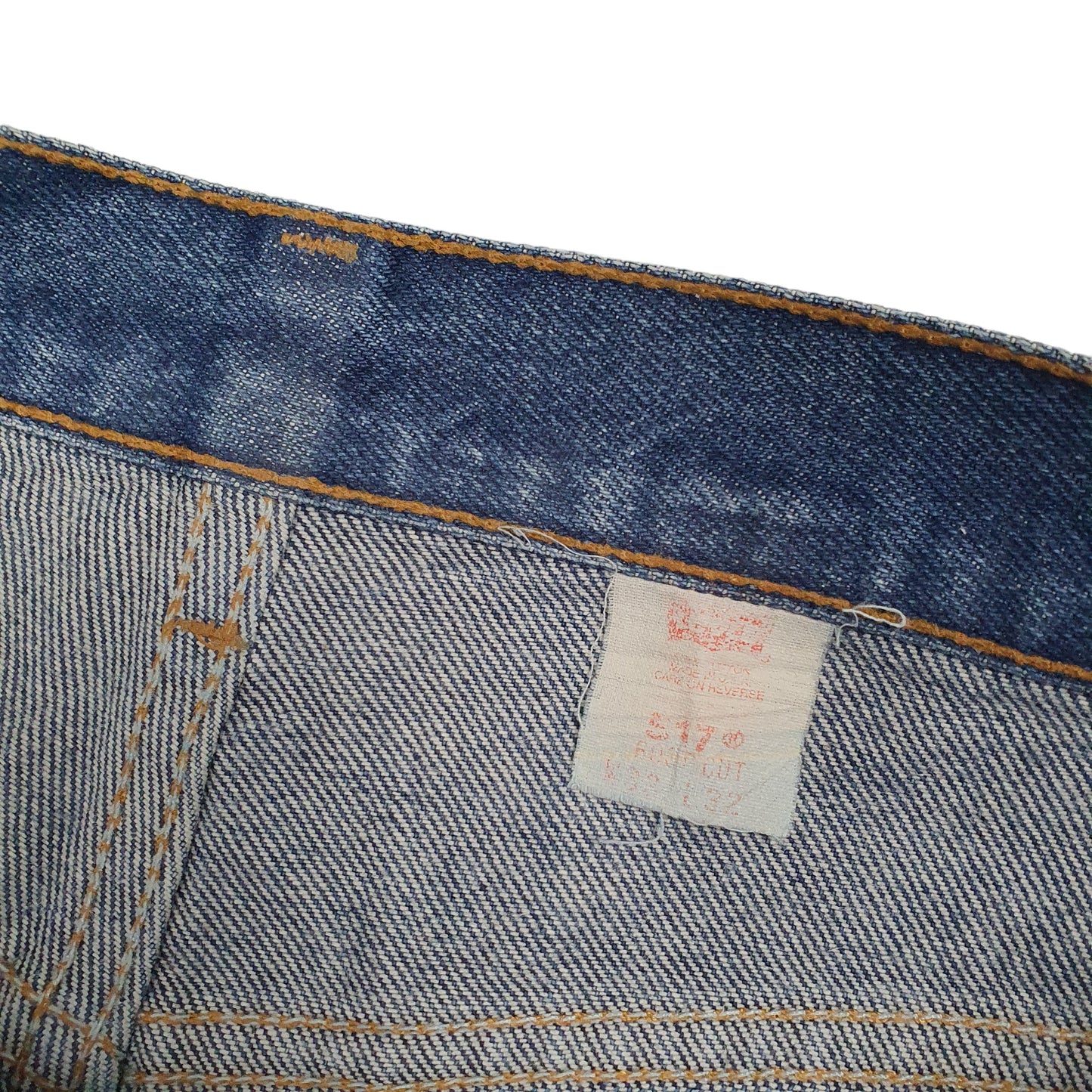 Mens Blue Levis Vintage 1990s Made in USA Starched 527 JeansW33 L32