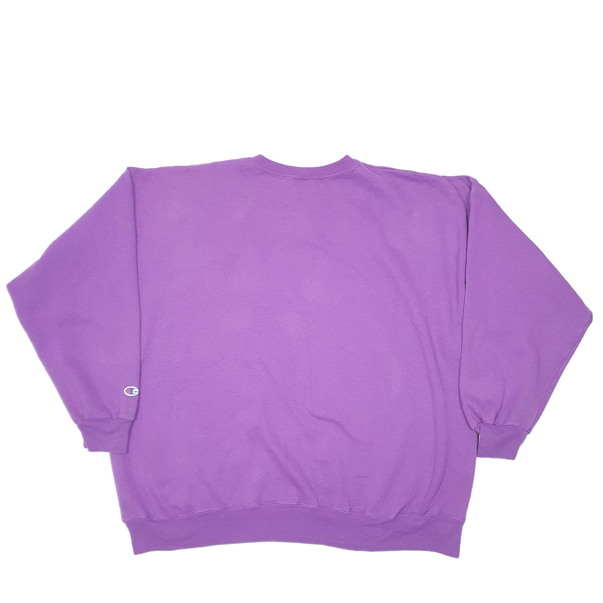Mens Purple Champion  Crewneck Jumper