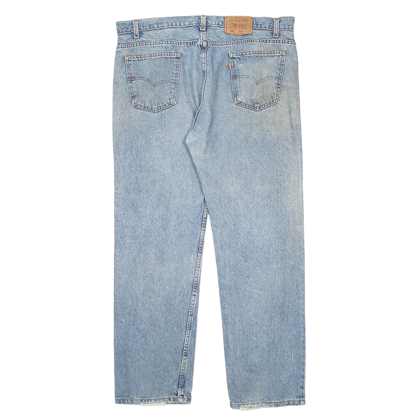 Mens Blue Levis Vintage Orange Tab Made In USA 505 JeansW42 L30