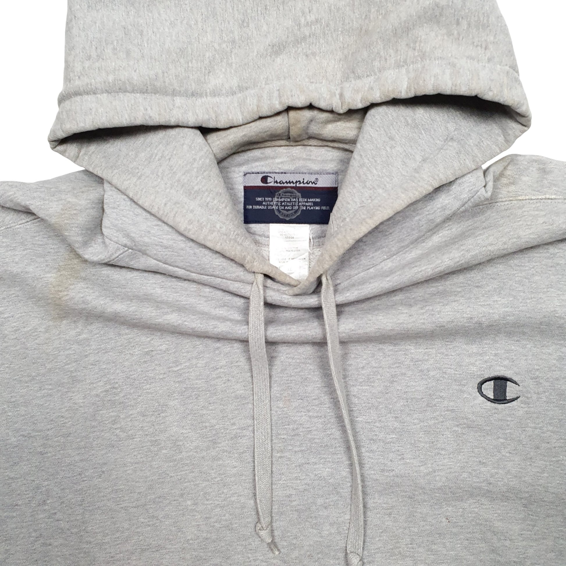 Mens Grey Champion  Hoodie Jumper