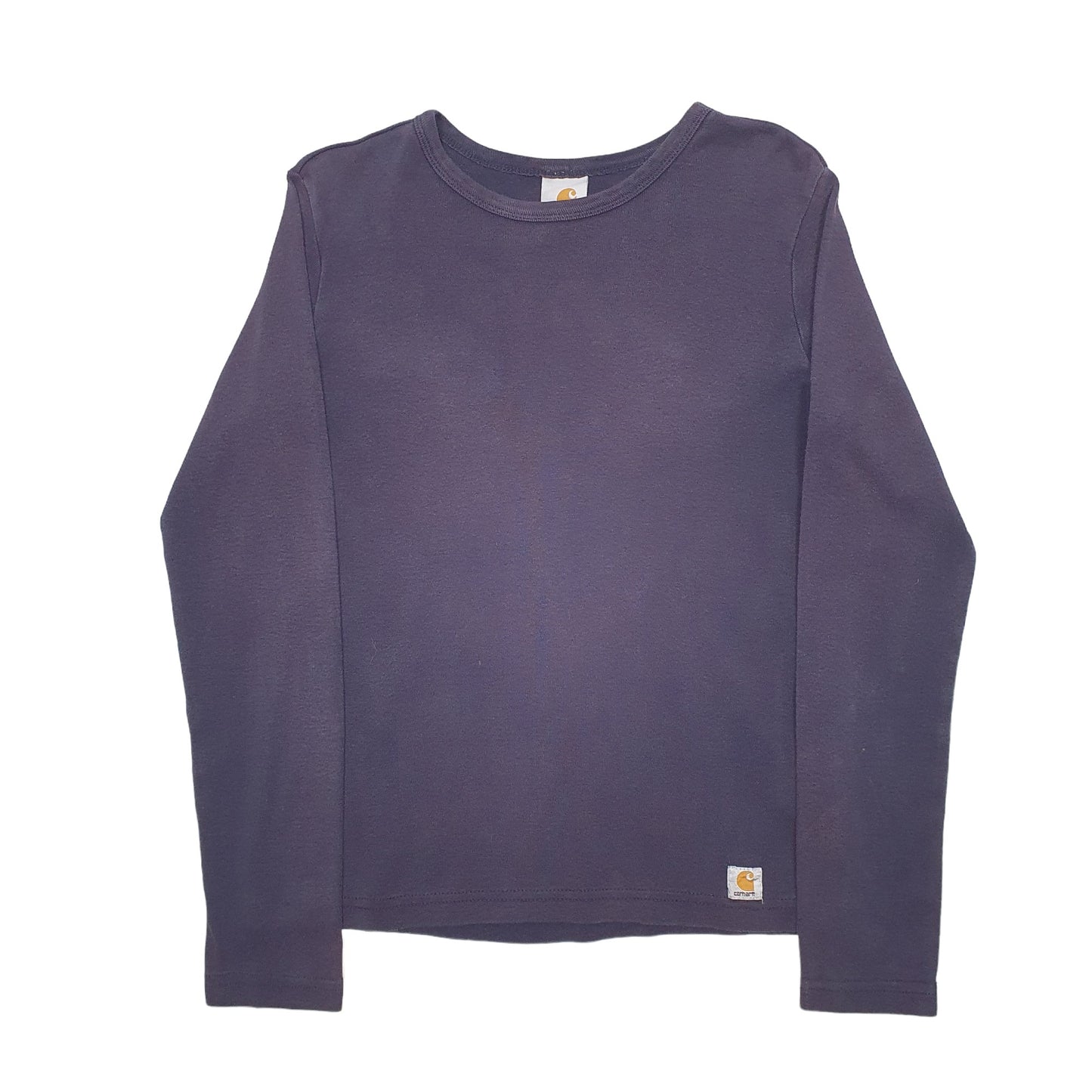 Womens Navy Carhartt  Long Sleeve T Shirt