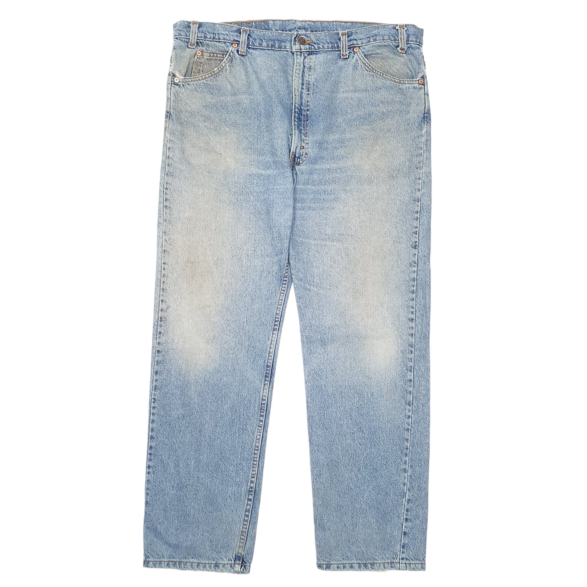 Mens Blue Levis Vintage Orange Tab Made In USA 505 JeansW42 L30