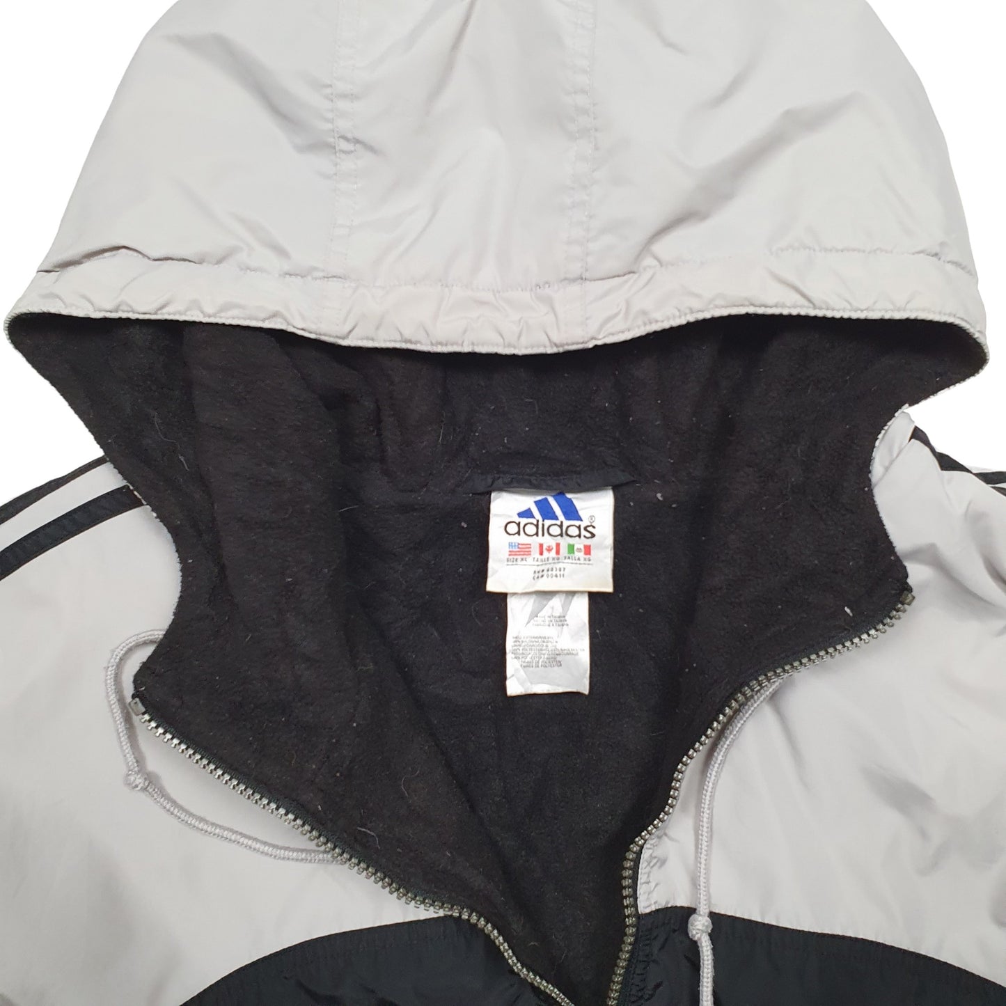 Mens Black Adidas Vintage  Coat