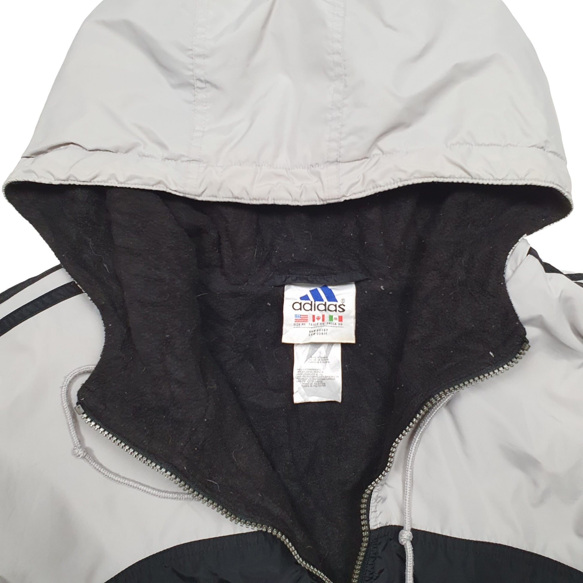 Mens Black Adidas Vintage  Coat