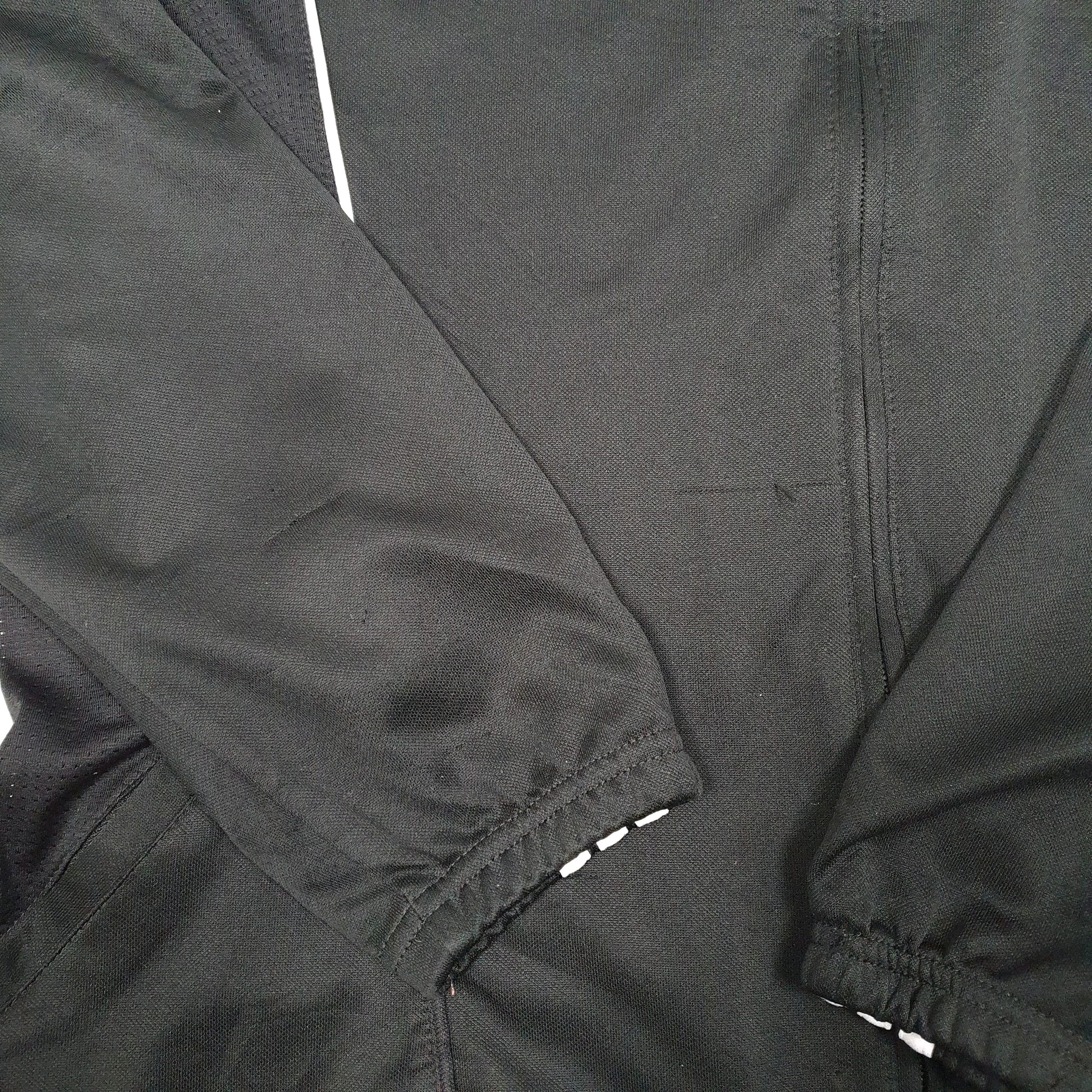 Womens Black Adidas Clima Cool Active Gym Workout Full Zip Jumper