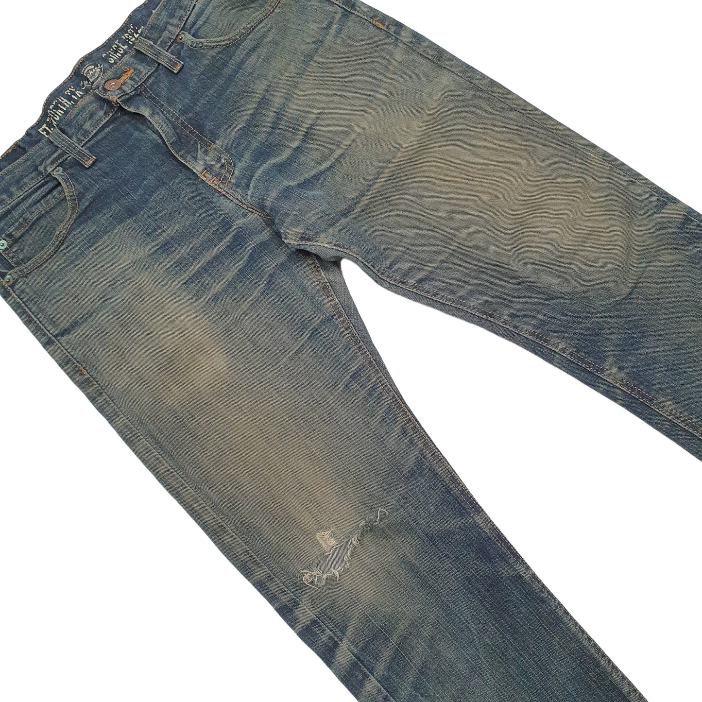 Mens Blue Dickies Stretch Fit Skinny JeansW33 L32
