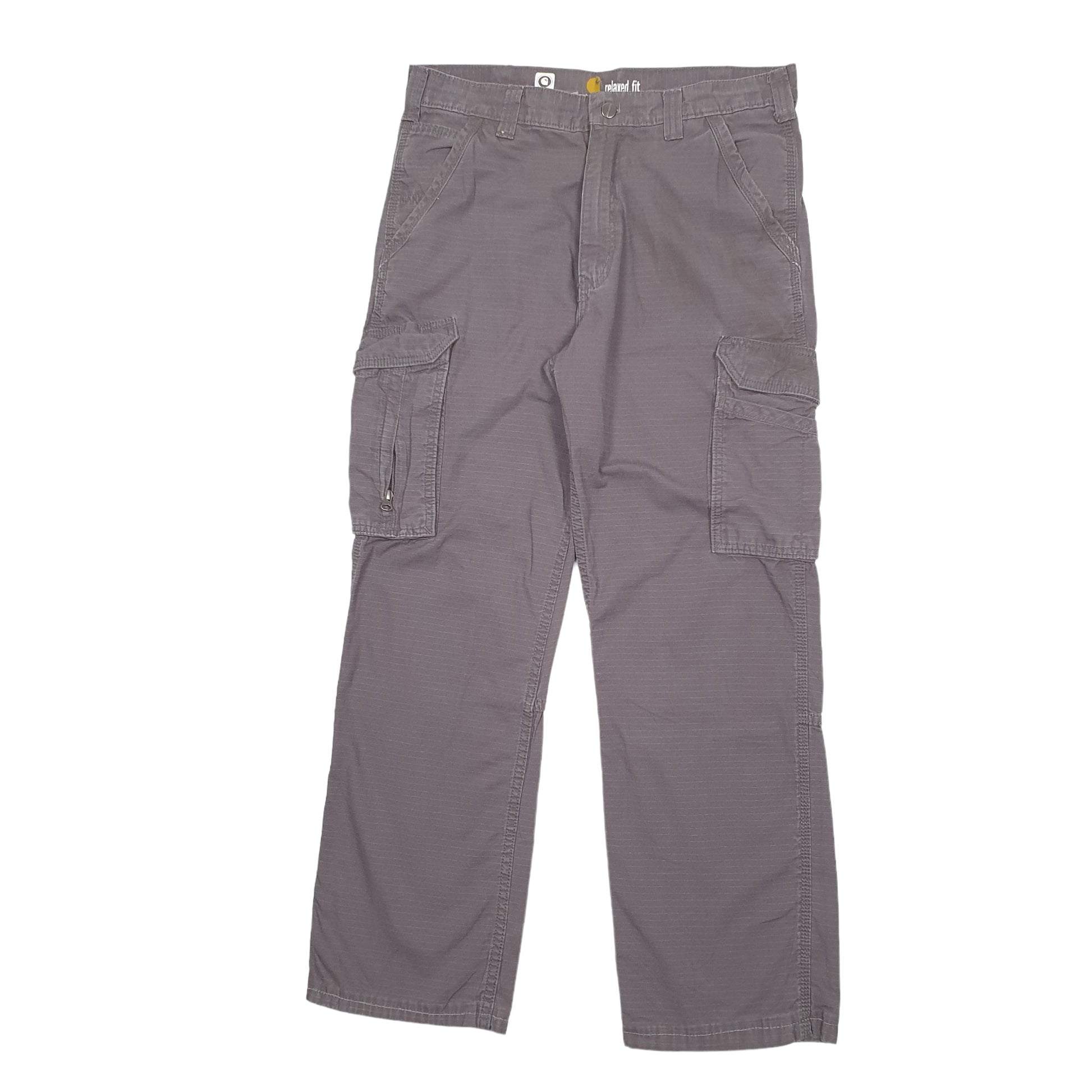 Mens Grey Carhartt Ripstop Cargo Trousers