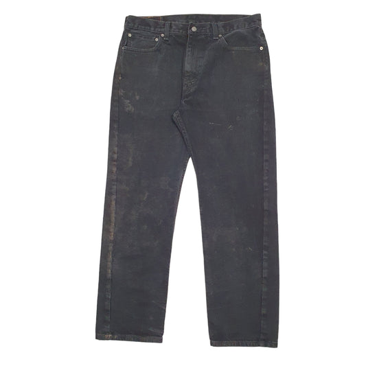 Mens Black Levis  505 JeansW36 L30