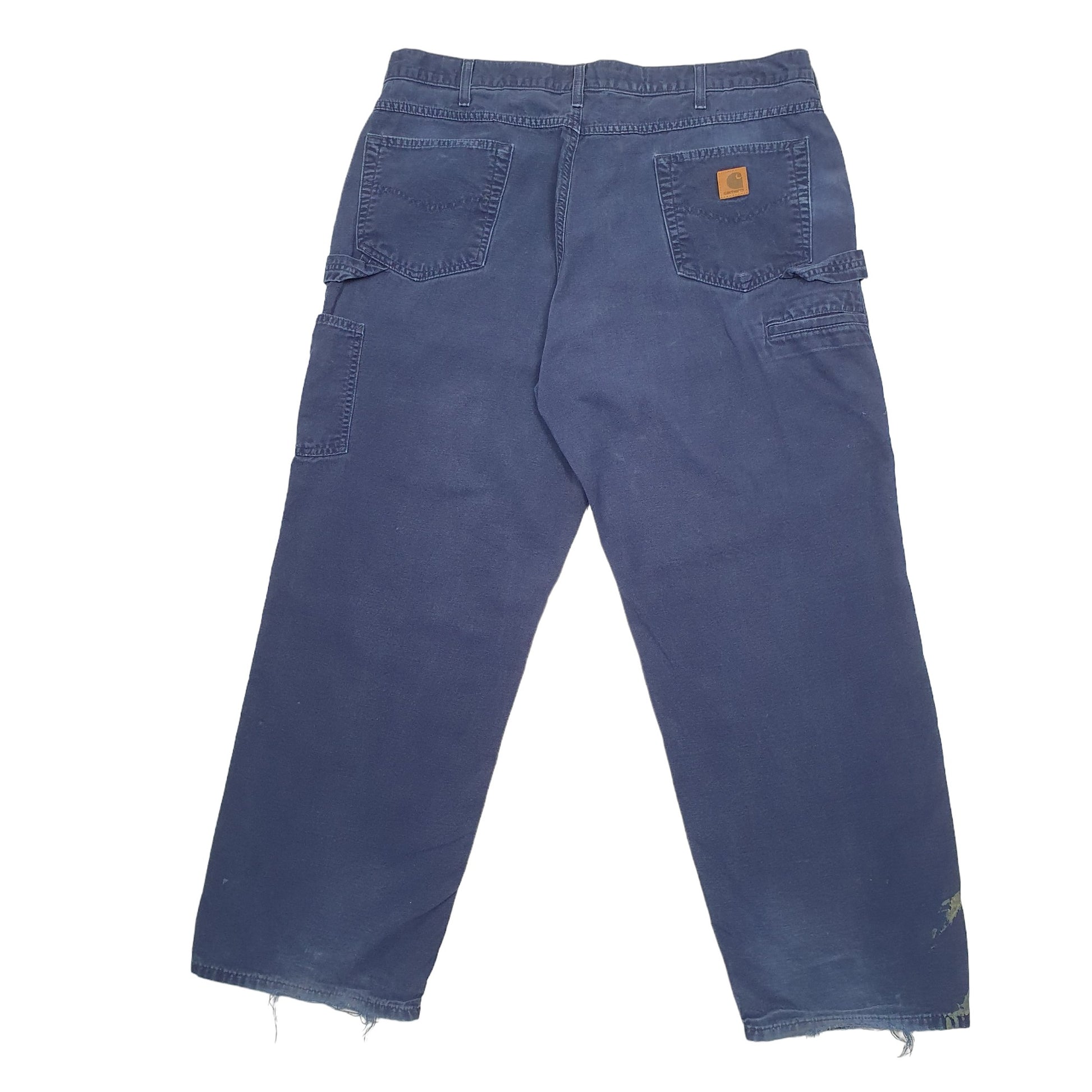 Mens Blue Carhartt B159 Carpenter Trousers