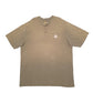 Mens Khaki Carhartt  Short Sleeve T Shirt