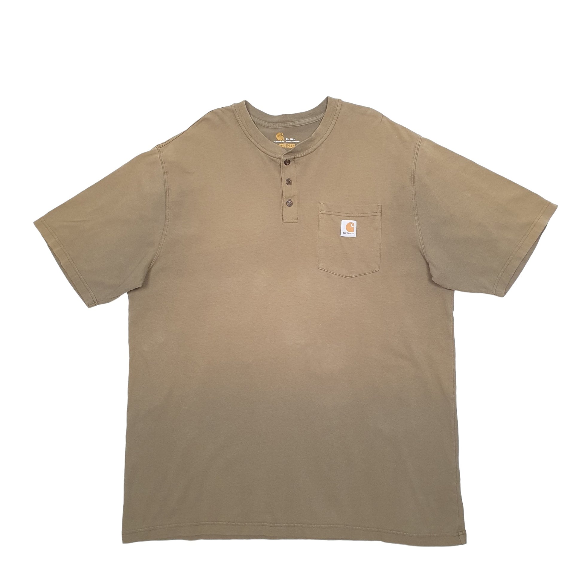 Mens Khaki Carhartt  Short Sleeve T Shirt