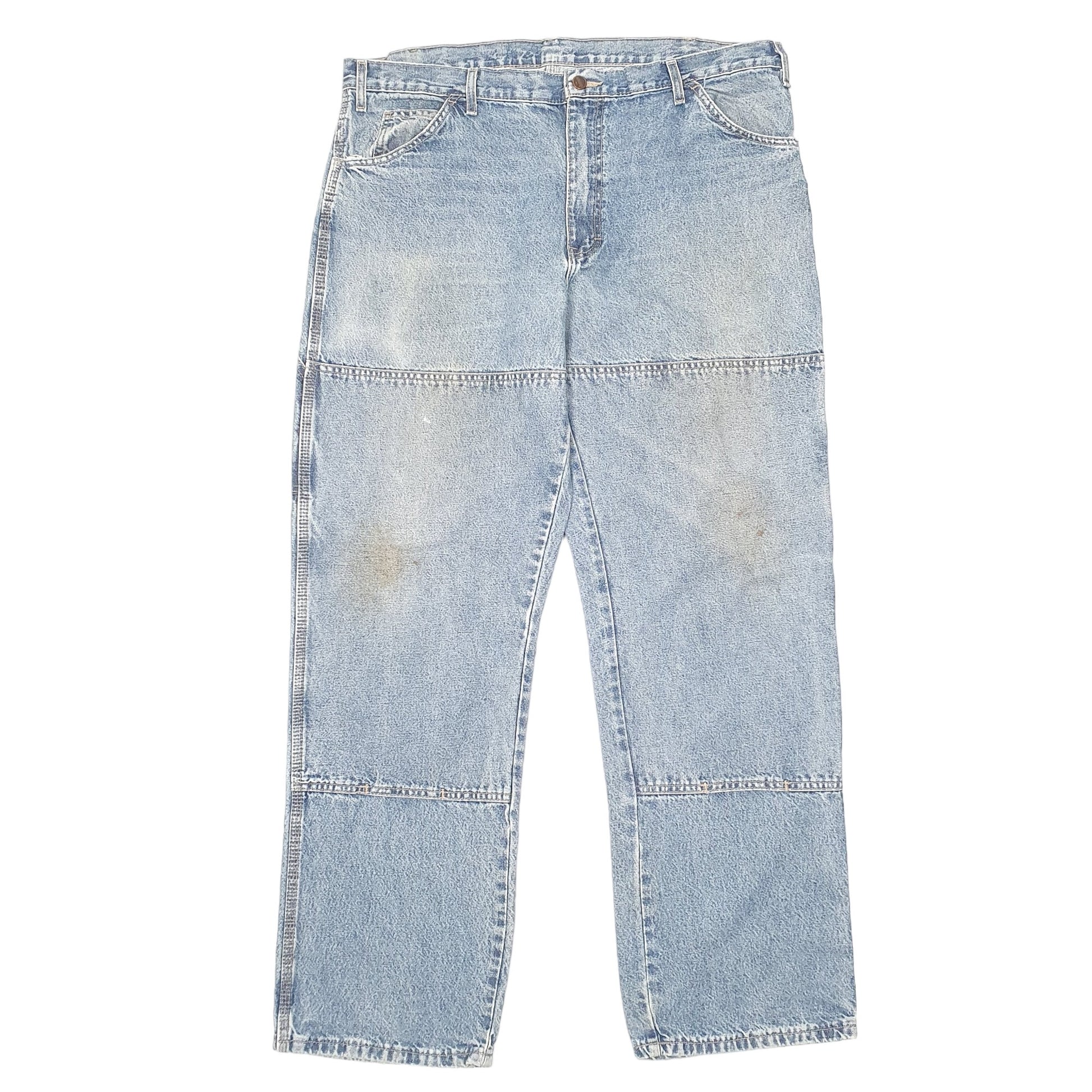 Mens Blue Dickies Double Knee Carpenter JeansW38 L32