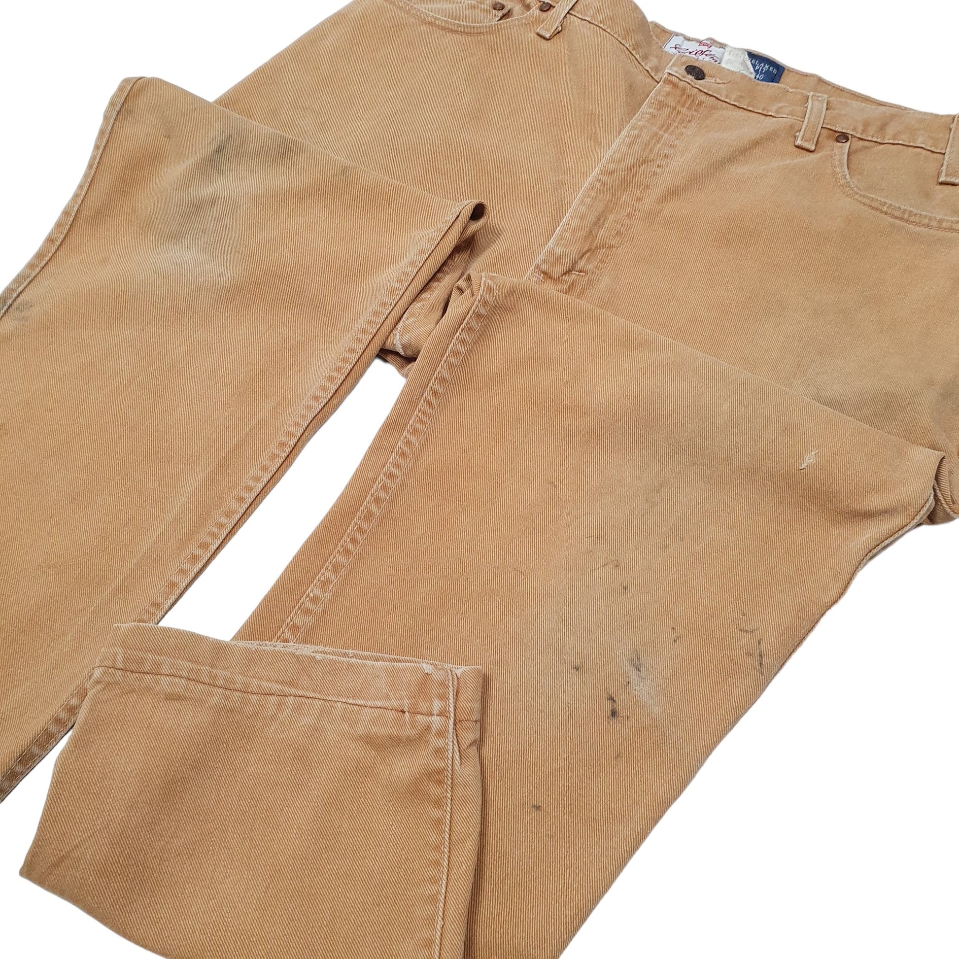 Mens Tan Levis Relaxed 540 Vintage Bronze Tab Signature JeansW40 L28