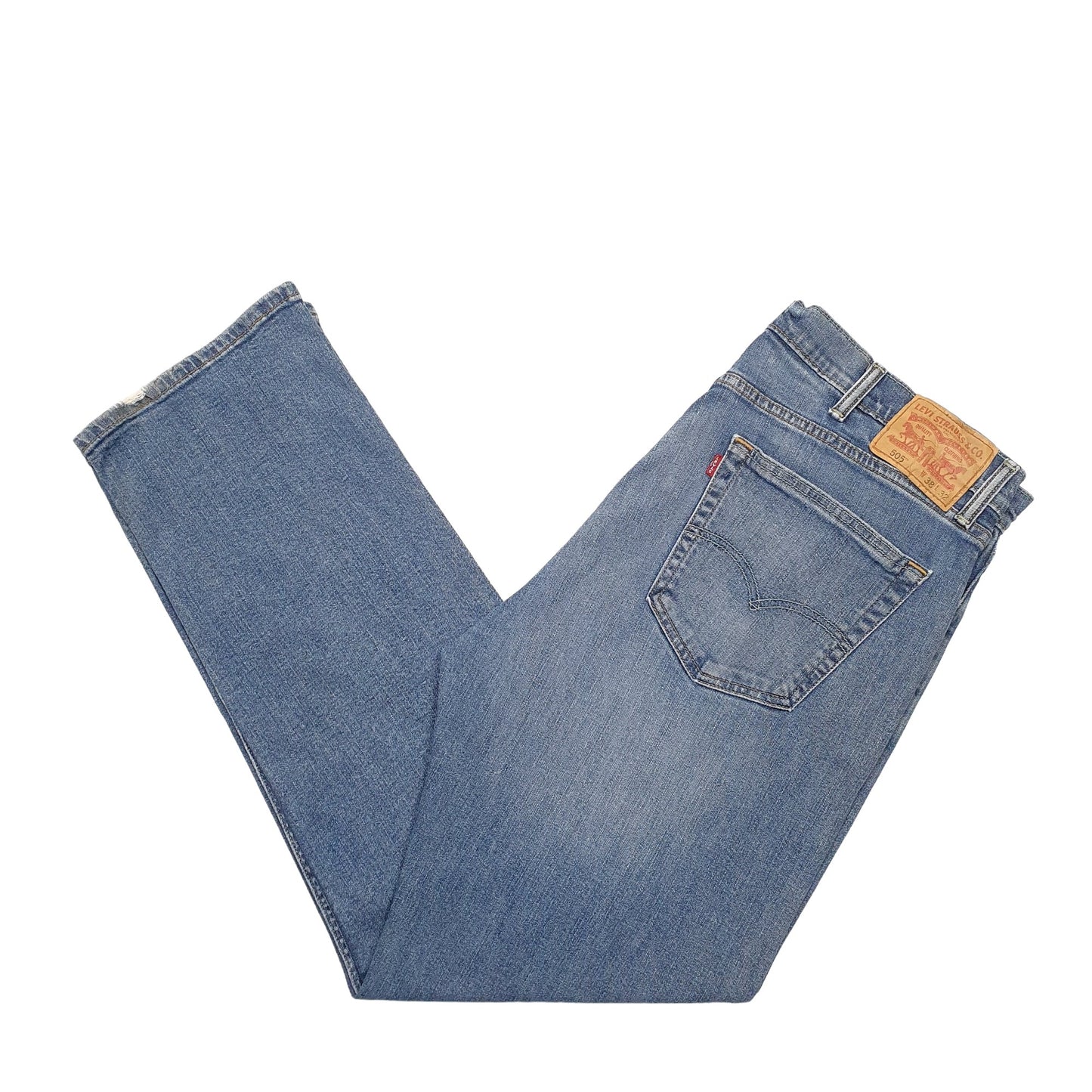 Mens Blue Levis  505 JeansW38 L32