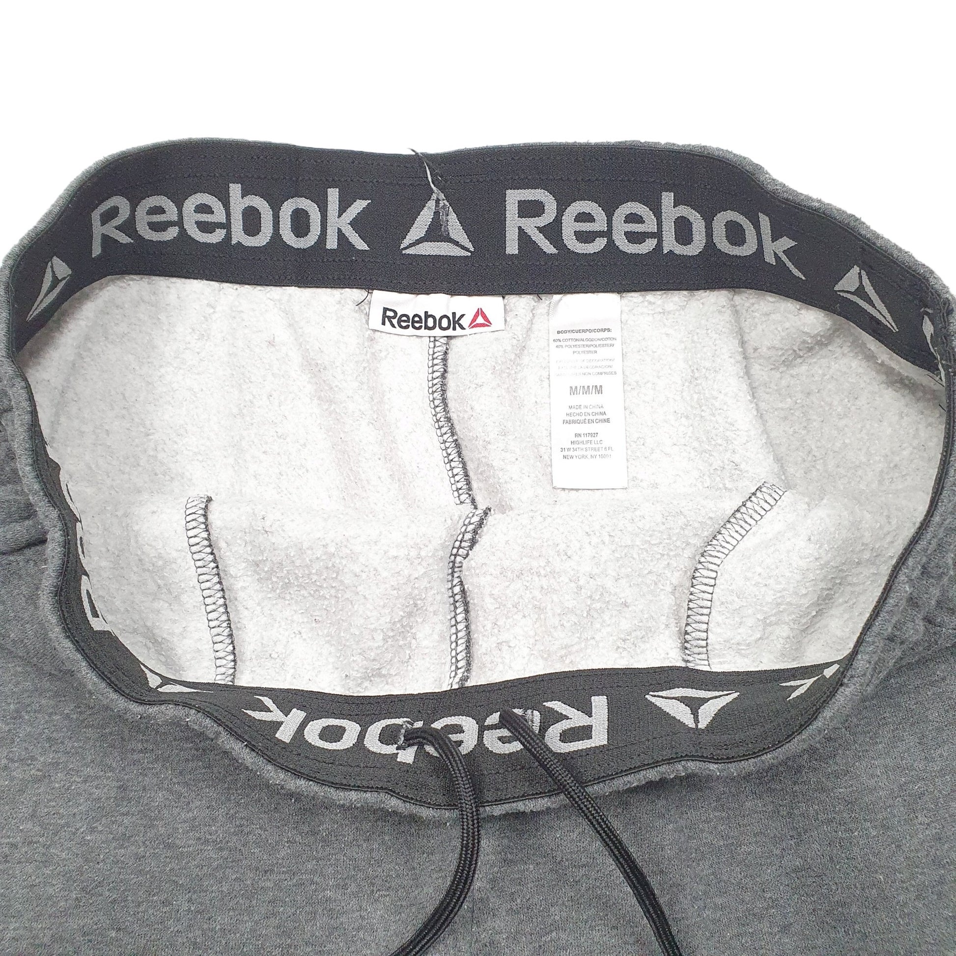 Mens Grey Reebok Sweats Jogger Trousers
