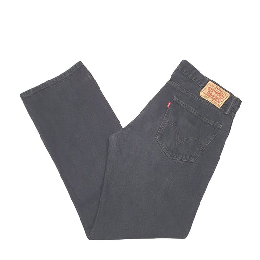 Mens Black Levis 505 JeansW38 L32