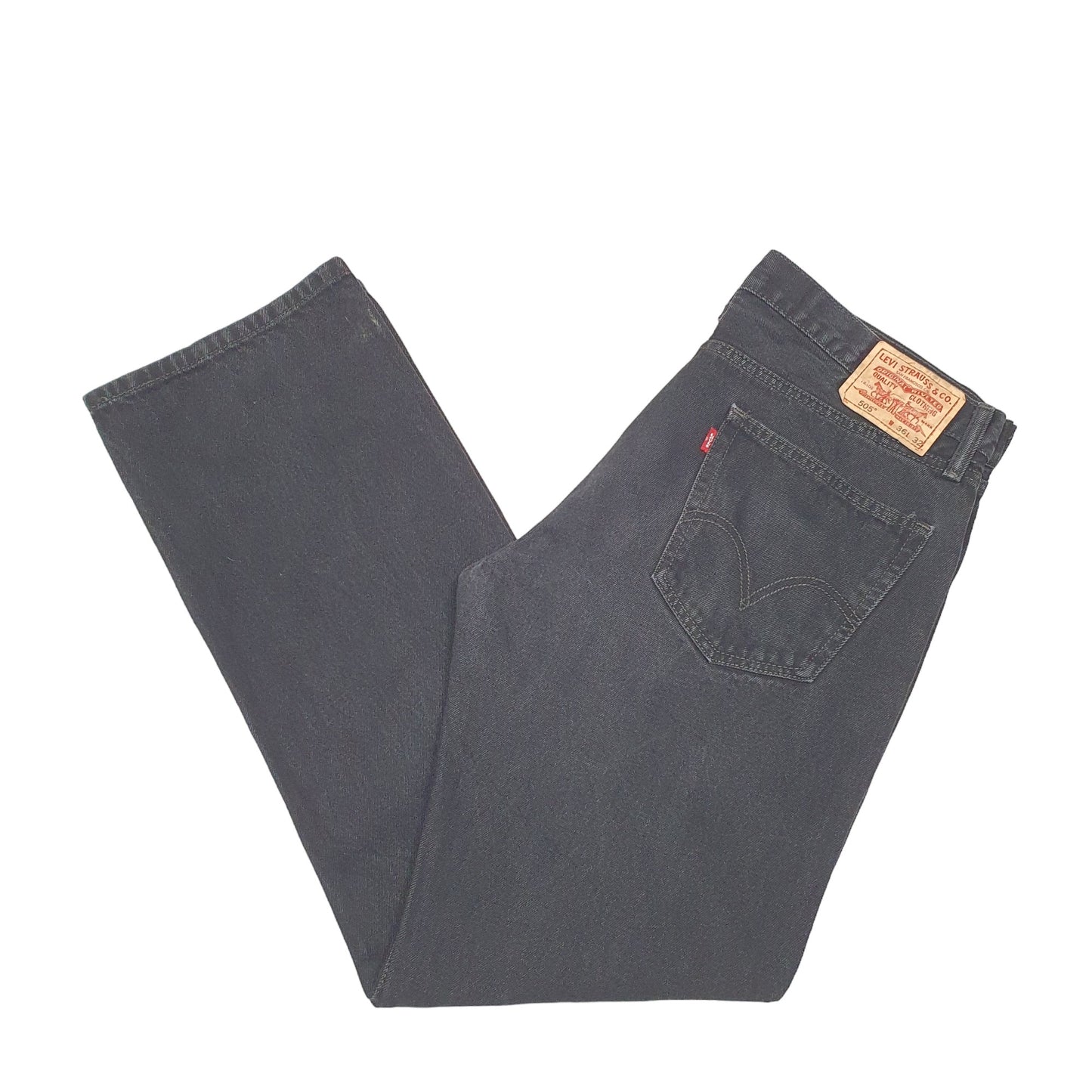 Mens Black Levis  505 JeansW38 L32