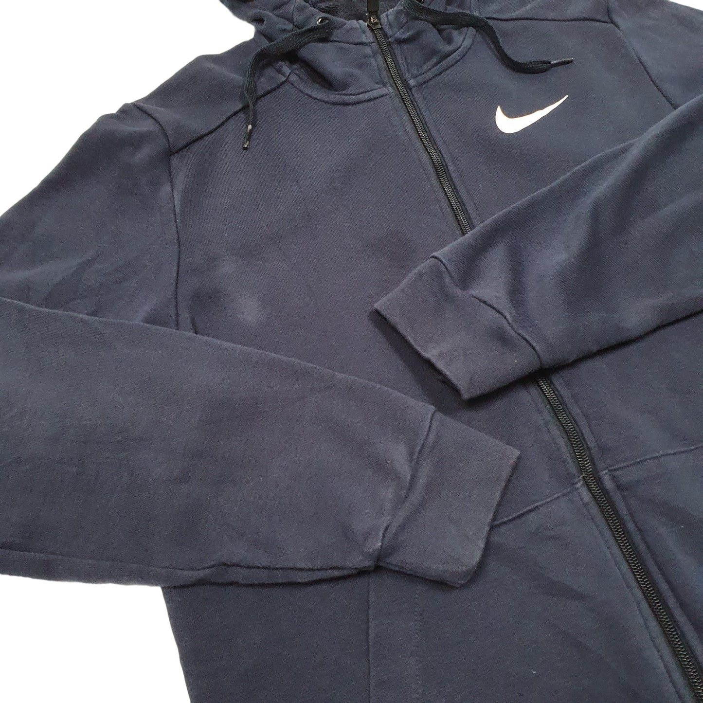 Mens Navy Nike Hoodie Dri Fit Full Zip Jumper