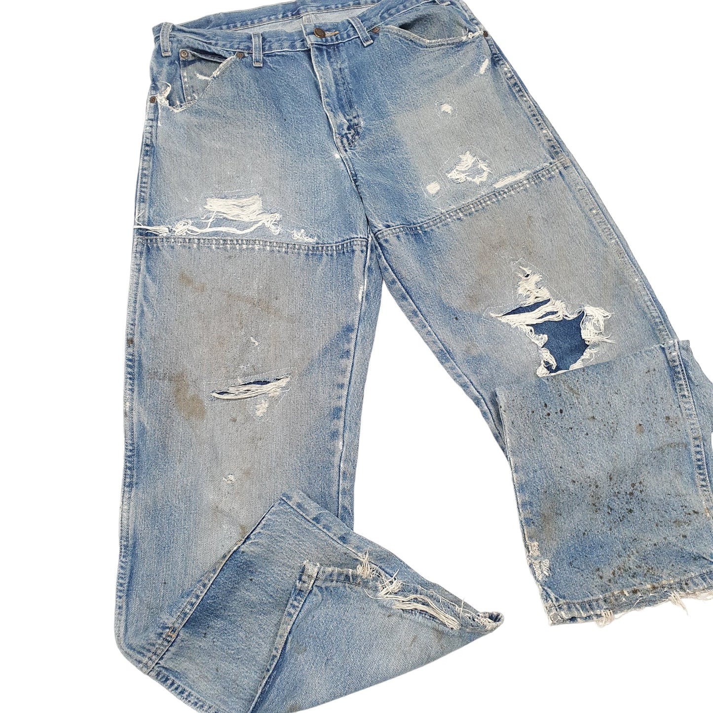 Mens Blue Dickies Double Knee Carpenter JeansW33 L34