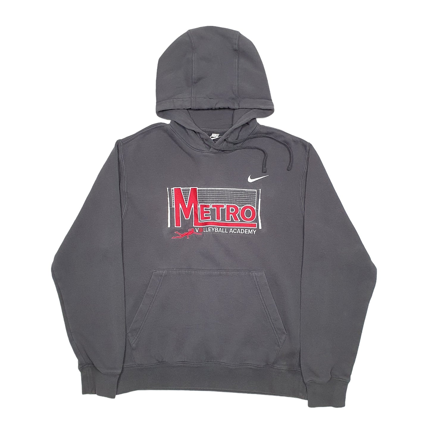 Mens Grey Nike Volleyball Hoodie Jumper
