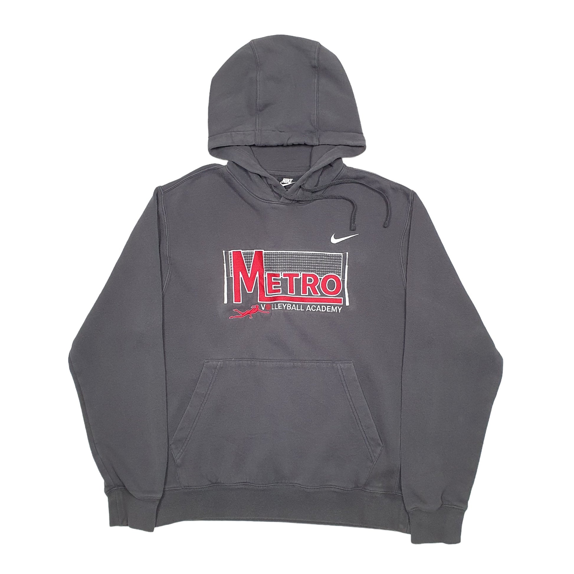 Mens Grey Nike Volleyball Hoodie Jumper