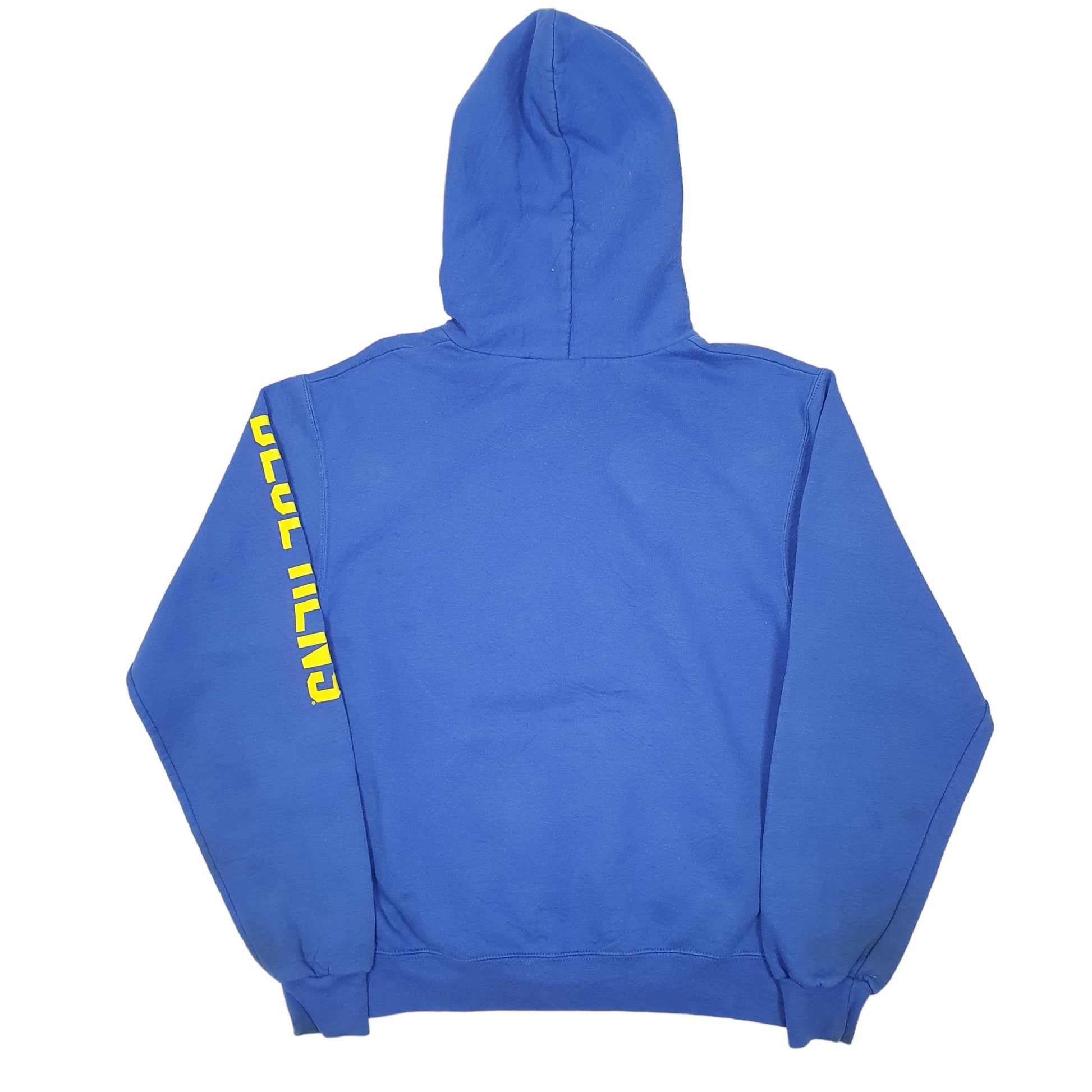 Mens Blue Champion Delaware Football Blue Hens Hoodie Jumper
