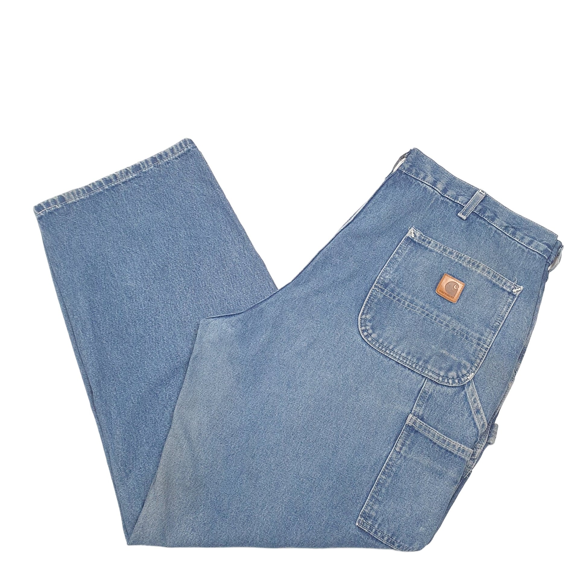 Mens Blue Carhartt Carpenter B13 JeansW40 L30