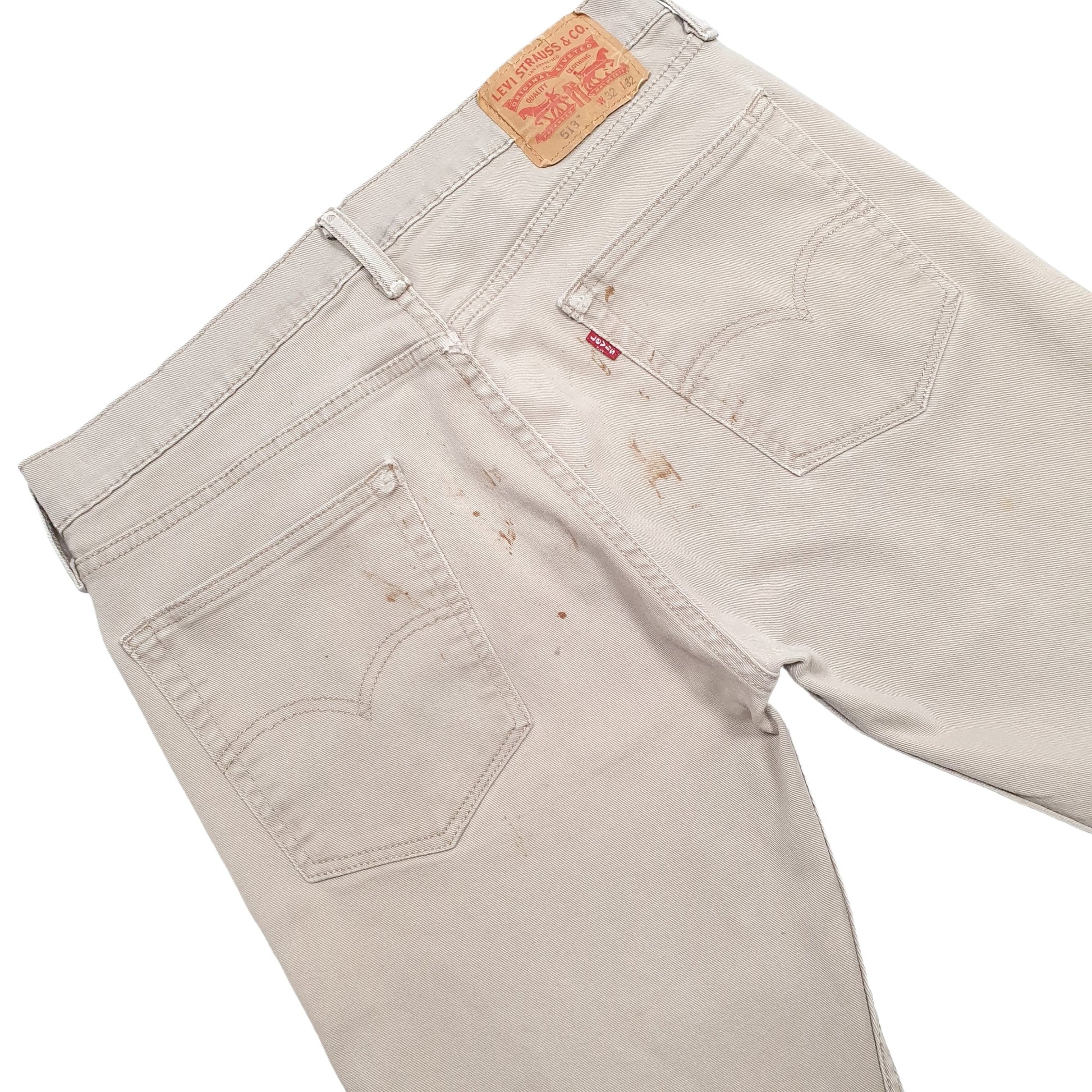 Mens Beige Levis  513 JeansW32 L32