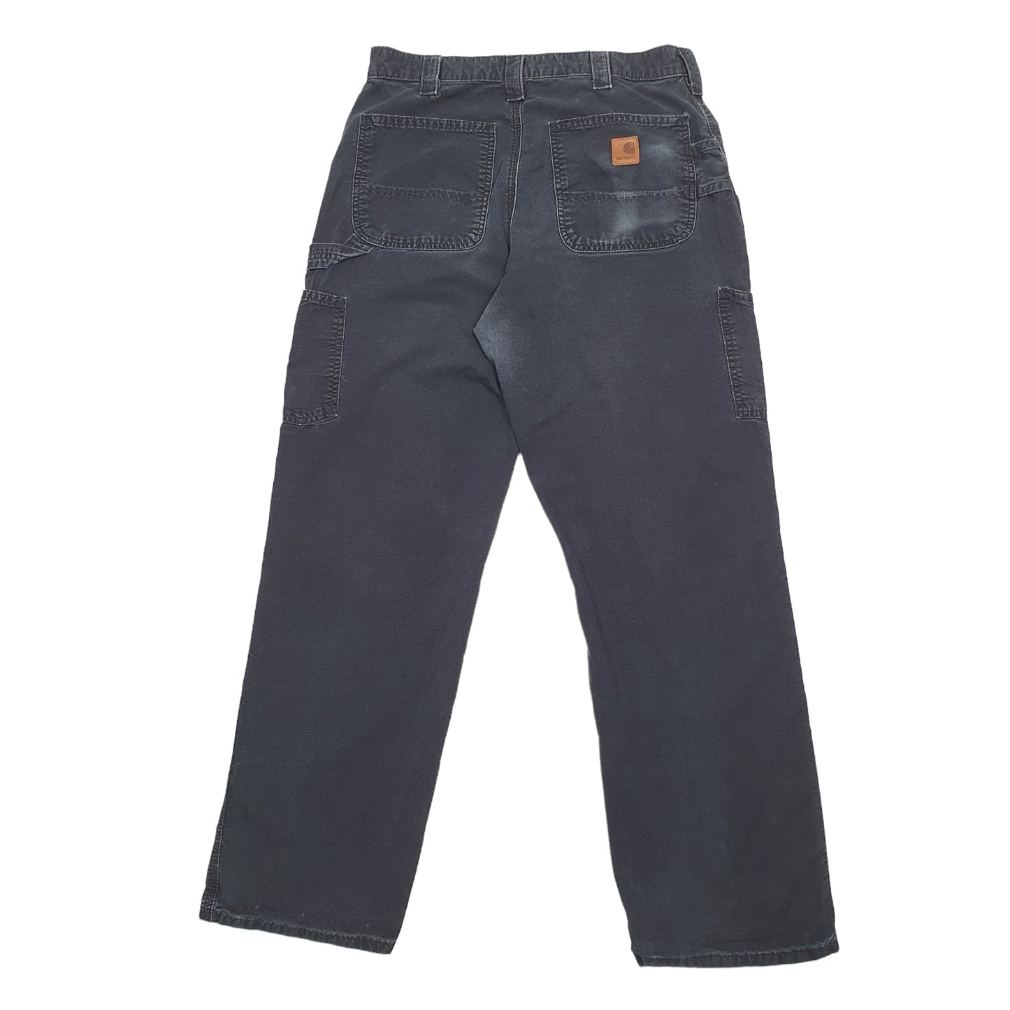 Mens Black Carhartt B151 Carpenter Trousers