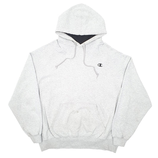 Mens Grey Champion Hoodie Jumper