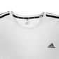 Mens White Adidas  Crewneck Jumper