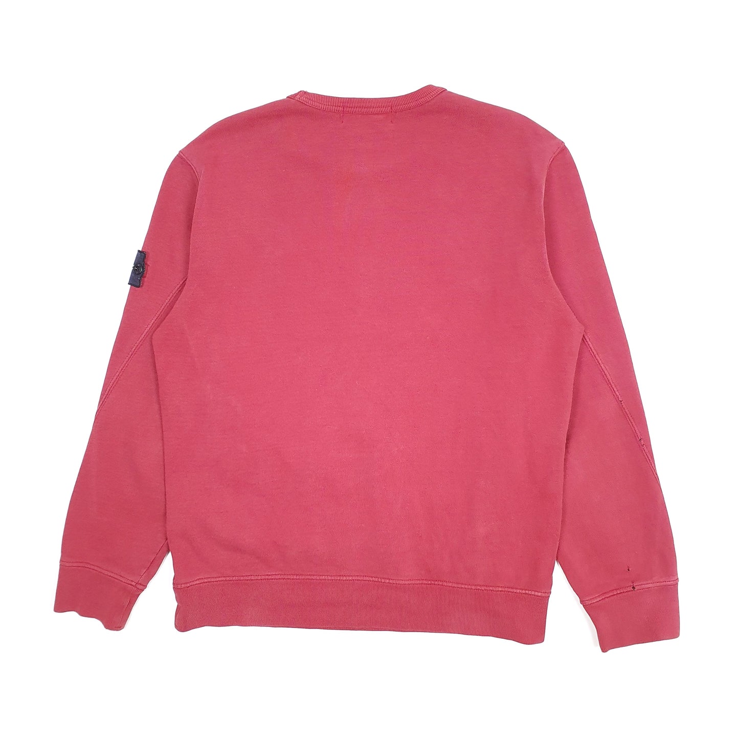 Mens Red Stone Island  Crewneck Jumper