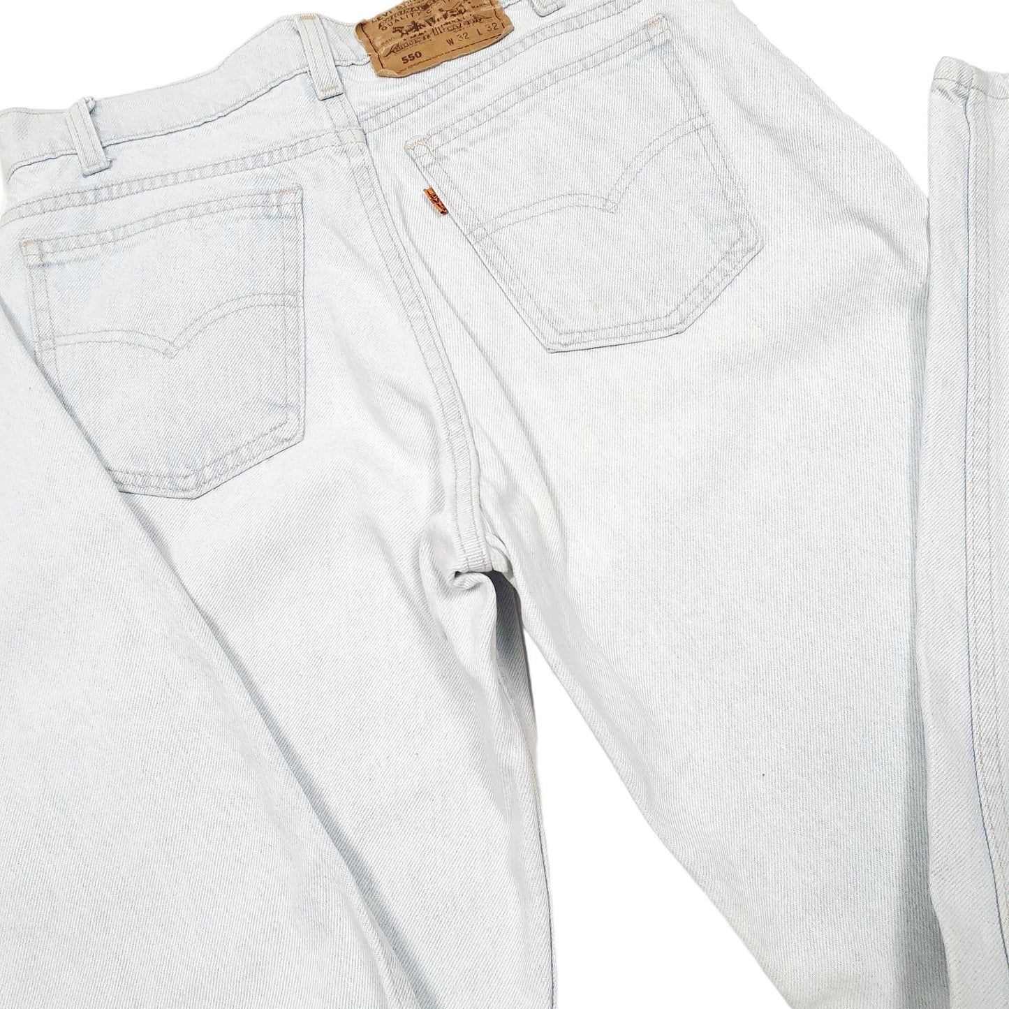 Mens Blue Levis Vintage Orange Tab Made In U.S.A 550 JeansW32 L32