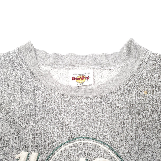 Mens Grey Hard Rock Cafe Vintage Canada Niagra Falls Crewneck Jumper