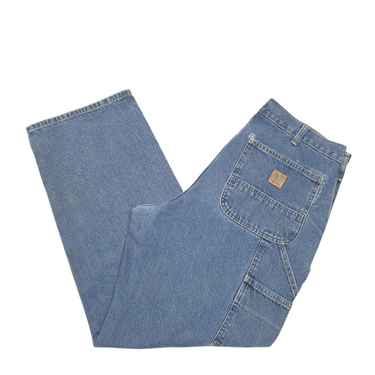 Mens Blue Carhartt Carpenter B13 JeansW34 L30