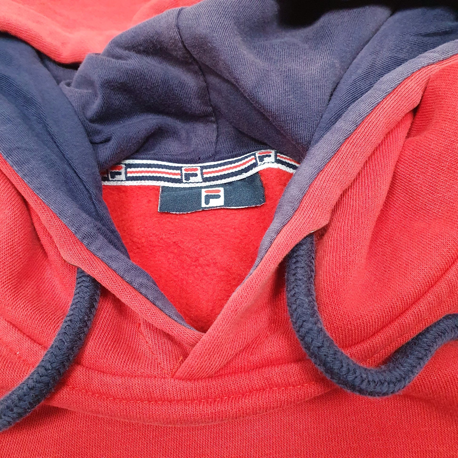 Mens Red Fila  Hoodie Jumper