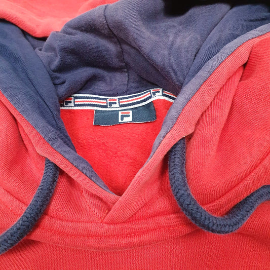 Mens Red Fila  Hoodie Jumper