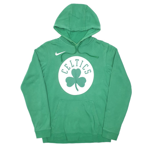 Mens Green Nike Celtics Basketball Hoodie Jumper