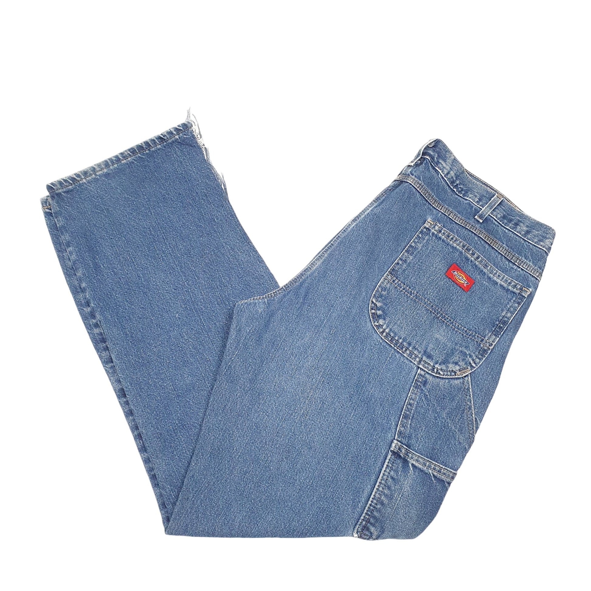 Mens Blue Dickies Double Knee Carpenter JeansW38 L34
