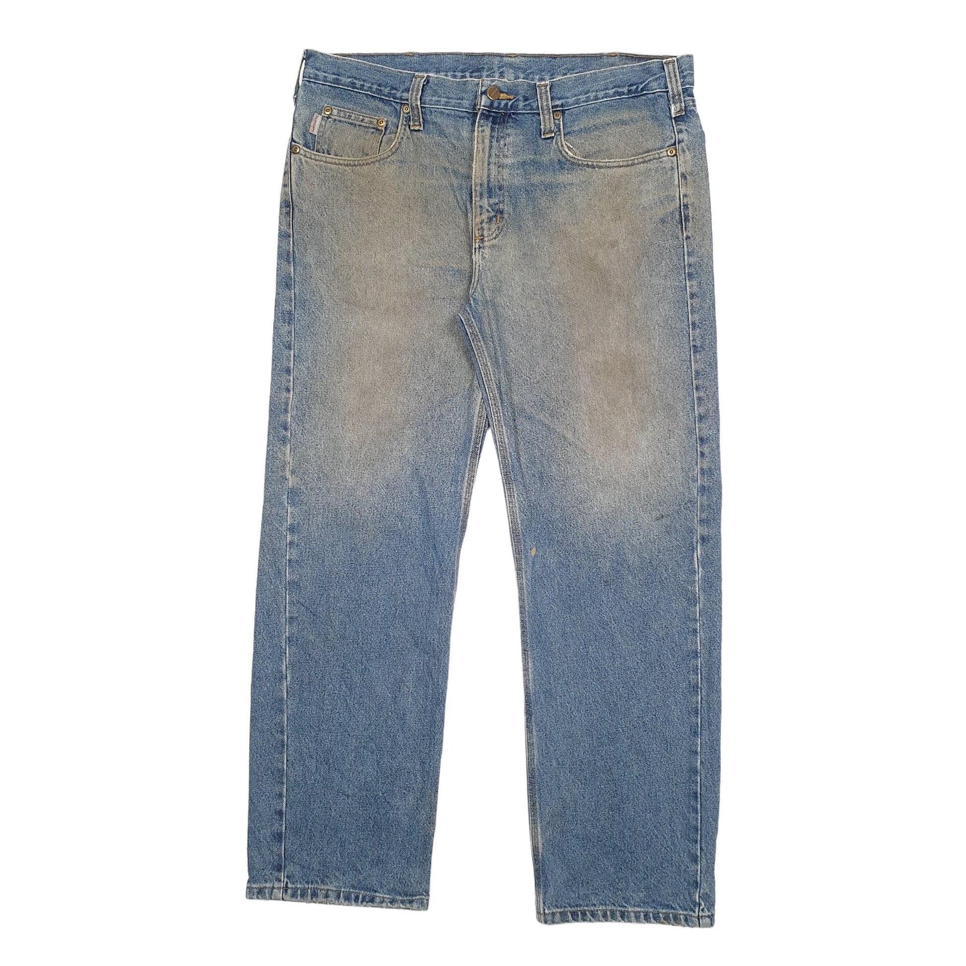 Mens Blue Carhartt B480 Carpenter JeansW38 L30