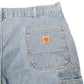 Mens Blue Carhartt Carpenter Denim Shorts