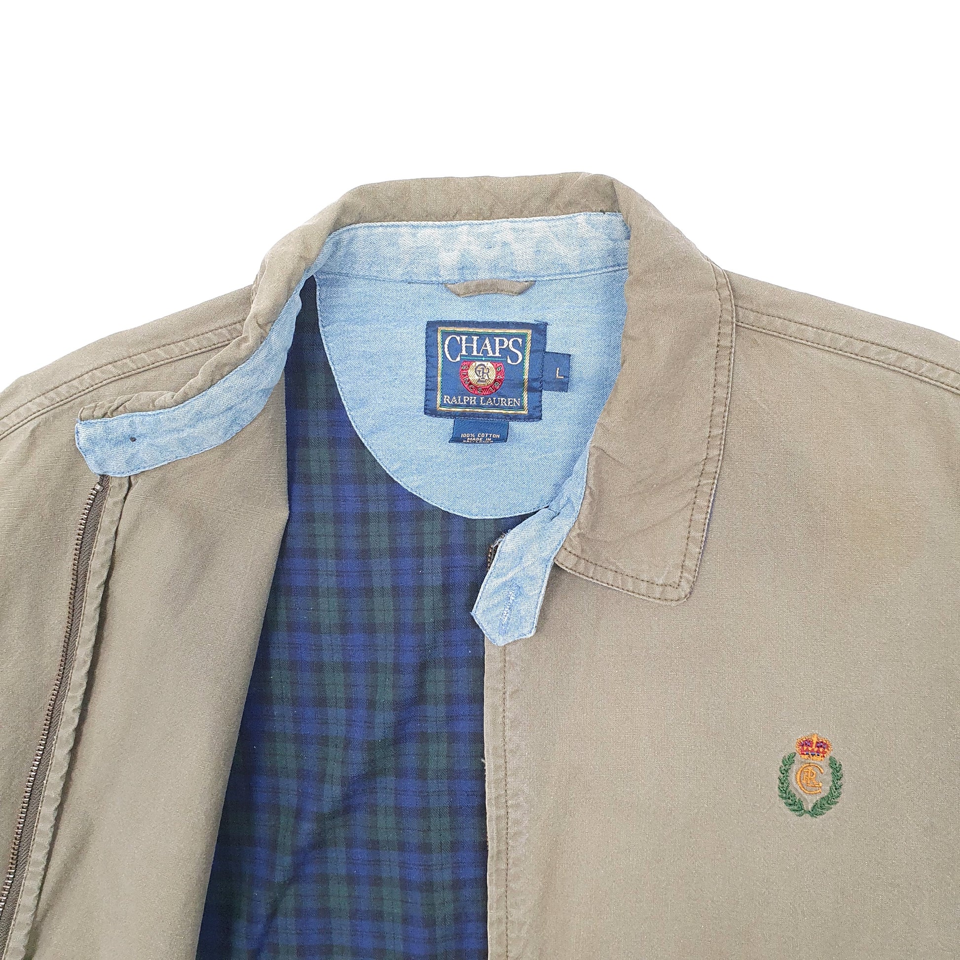 Mens Grey Ralph Lauren Chaps Vintage 1990s  Coat