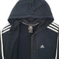 Mens Black Adidas Hoodie Full Zip Jumper