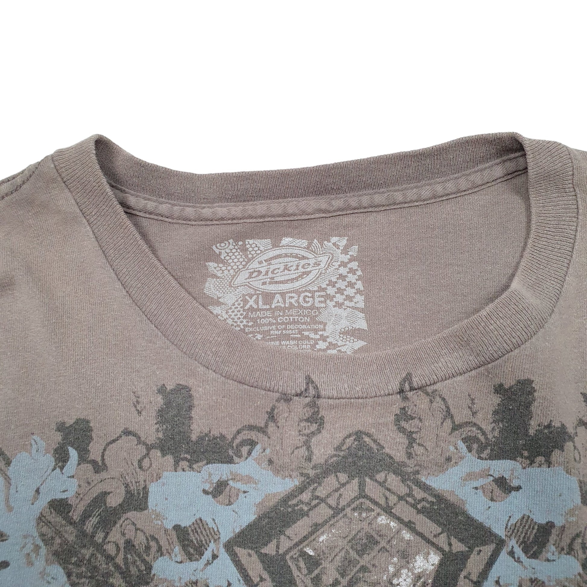 Mens Grey Dickies Cross Workwear Short Sleeve T Shirt