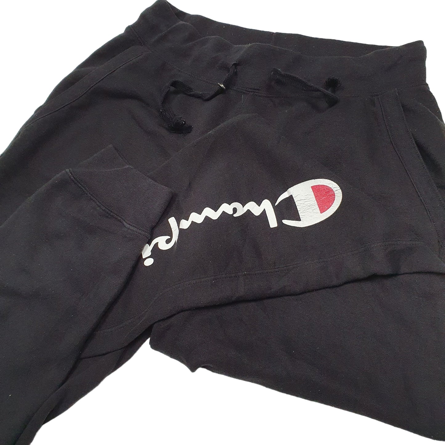 Mens Black Champion  Jogger Trousers